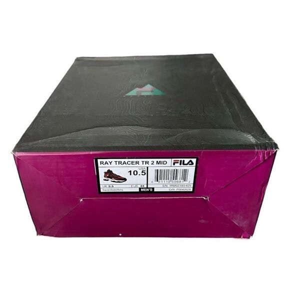 Fila Athletic Basketball Shoes Ray Tracer TR 2 Mid Top Red Blue High-Top Design - Picture 9 of 9